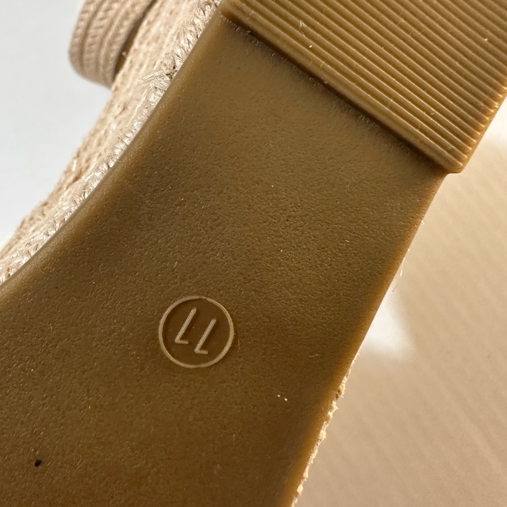Emerson wedge platform chunky mule sandal heels cream size 11 NWT - Picture 4 of 5